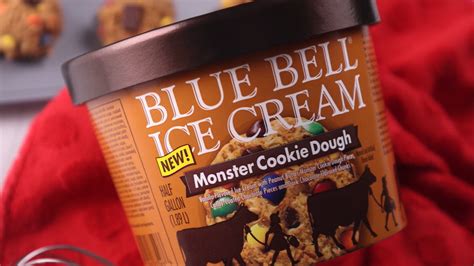 blue bell ice cream monster cookie dough