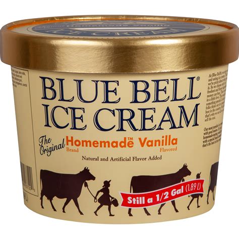 blue bell ice cream vanilla