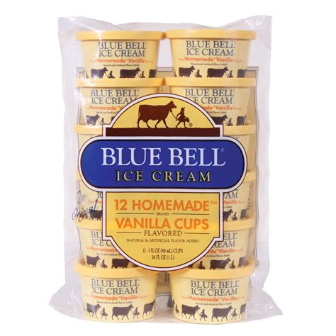 blue bell individual ice cream cups