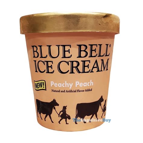 blue bell peach ice cream