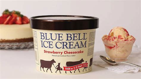 blue bell strawberry cheesecake ice cream
