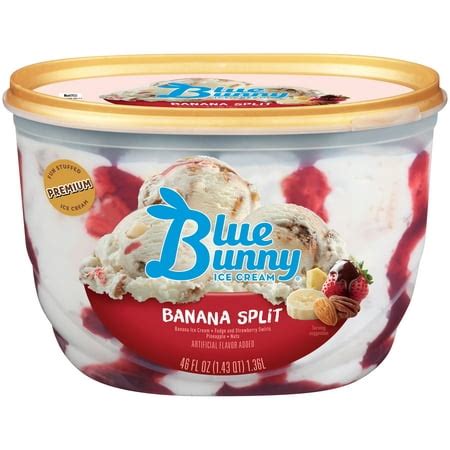 blue bunny ice cream banana split