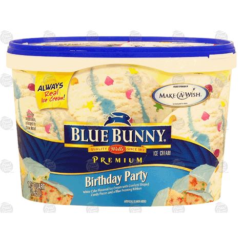blue bunny ice cream birthday cake