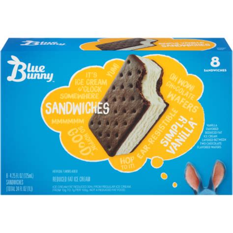 blue bunny ice cream sandwiches