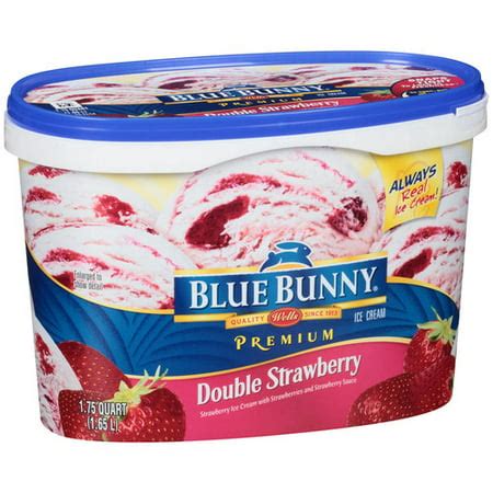 blue bunny strawberry ice cream