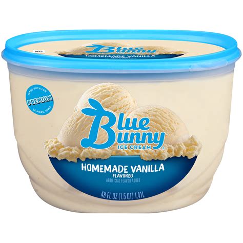blue bunny vanilla ice cream