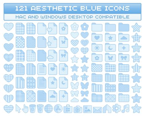 blue desktop icons, Blue desktop icons, file icons, folder icons for mac, windows desktop