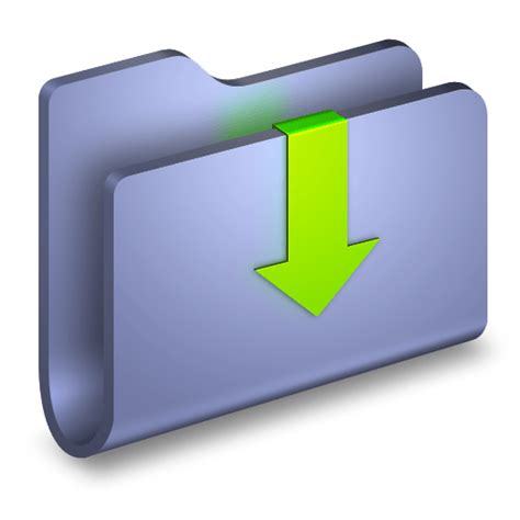 blue downloads folder icon, Tulliana umut pulat. Blue folder
