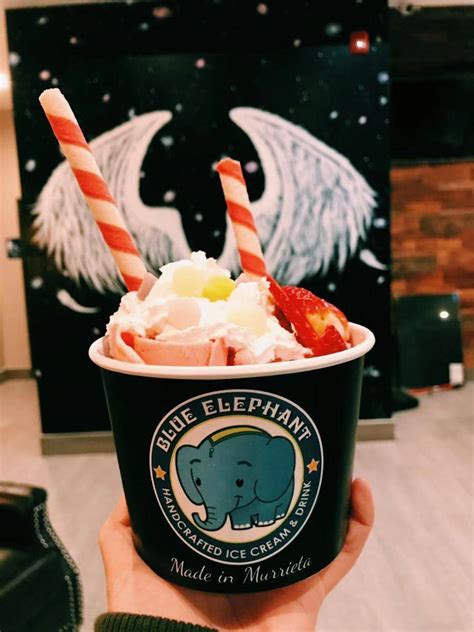 blue elephant thai ice cream and drink