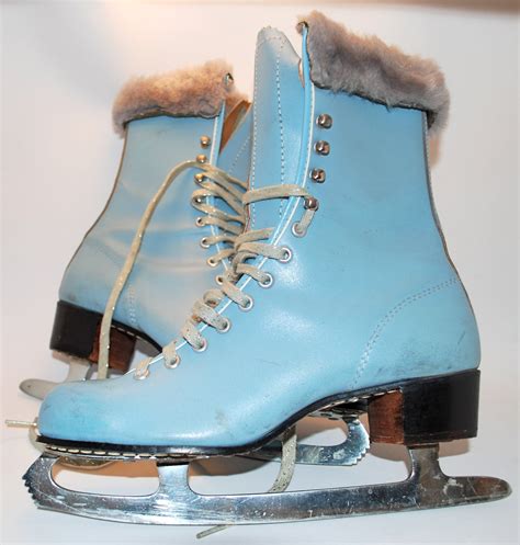 blue ice skates