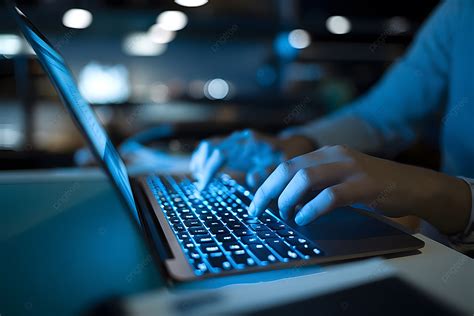 blue laptop typing background image, Blue background wallpaper for laptop