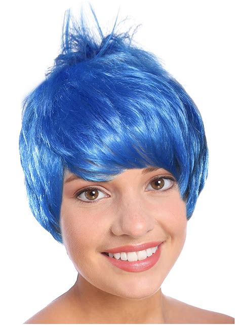 blue pixie wig