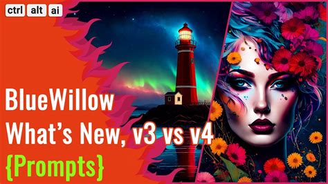 blue willow v3 vs v4, Blue willow ai 4.0, whats new and comparing v3 vs v4