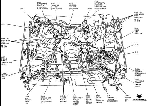 blueprints ford mustang engine diagram 