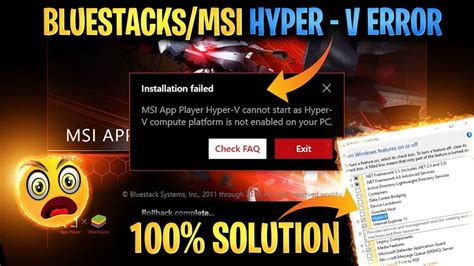 bluestack hyper v problem, Bluestacks cannot start when hyper-v is enabled: how to fix