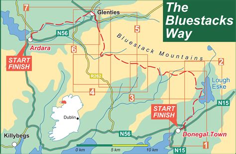 bluestack way map, Bluestack donegal. Tough soles 👣 trail 28: the bluestack way