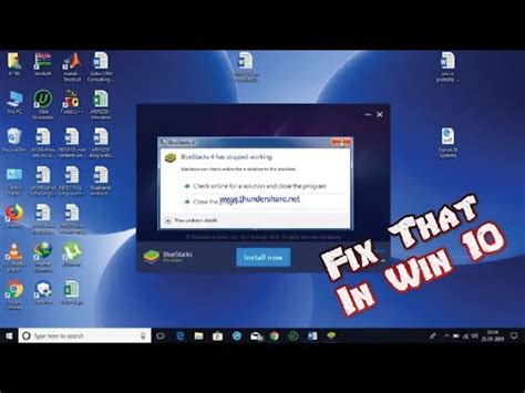bluestacks has stopped working windows 10, How to fix bluestacks cannot start on windows 10. Bluestacks not working on windows 10