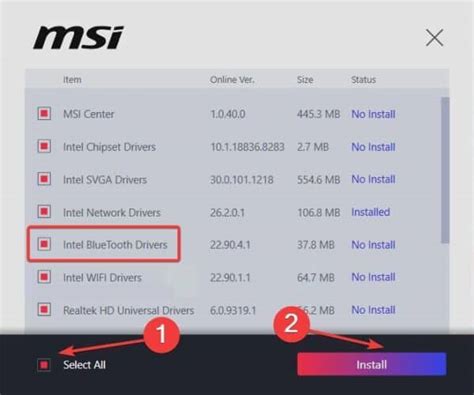 bluetooth driver download msi, Cómo actualizar los controladores de la placa base de msi en windows 10