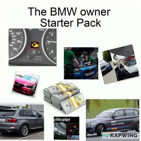 bmw driver pack, Bmw driver starter pack : r/starterpacks
