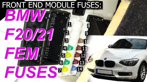 bmw f20 f21 1 series front power distribution fuse board box and case 