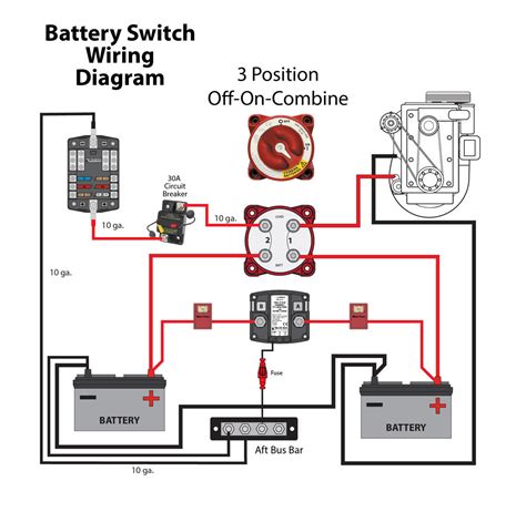 boat dual battery switch wiring diagram 