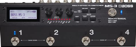 boss ms-3 editor, Boss ms-3 multi effects switcher combines internal fx with your. Boss ms multi switcher effects internal pedals combines fx favourite gearnews panel front