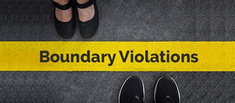 boundary violations