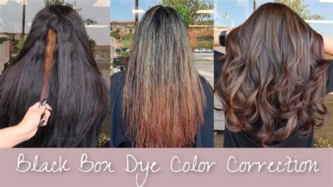 box dye color correction, Black box dye color correction. Dye correction