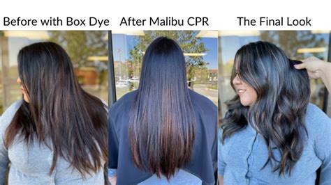 box dye color remover, Removing black box dye color correction