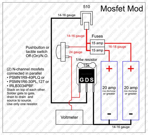 box mod mos fet wiring diagram with meter 