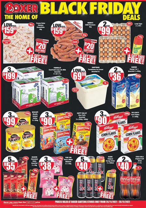 Boxer Specials Catalogue