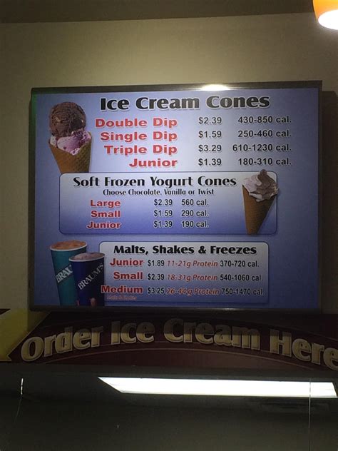 braums ice cream menu