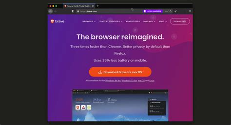 brave browser dark web, The brave browser