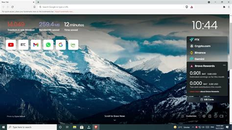 brave browser dashboard, Brave browser now available, bringing speed and private browsing