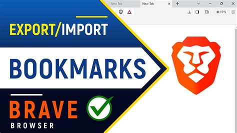 brave browser export bookmarks, 3 ways to import and export bookmarks in brave browser