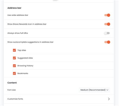 brave browser hide address bar, Distraction free reading