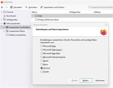 brave browser lesezeichen importieren, Brave browser -test