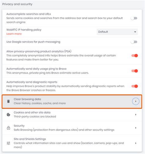 brave browser privacy settings, New brave browser feature bypasses 'harmful' google amp pages