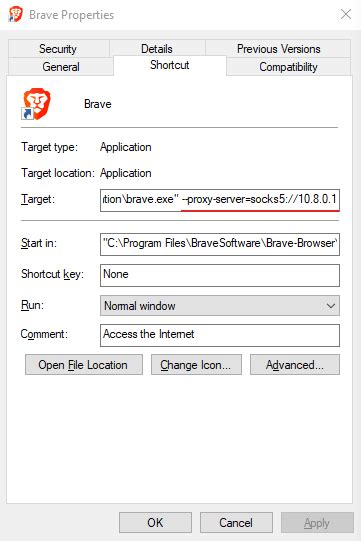 brave browser socks5 proxy, Brave browser doesn't support socks5 proxy authentication
