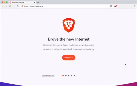 brave browser user interface, Brave browser now available, bringing speed and private browsing