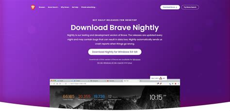 brave nightly 64 bit, New brave nightly channel now available to test the most recent desktop