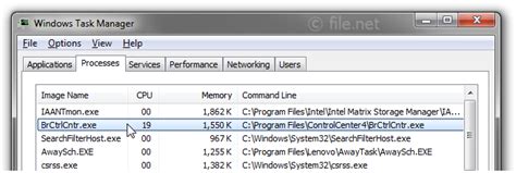 brctrlcntr.exe, Brctrlcntr.exe windows process. Exe process windows file task manager information