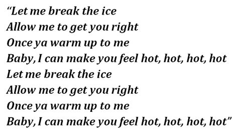 break the ice lyrics
