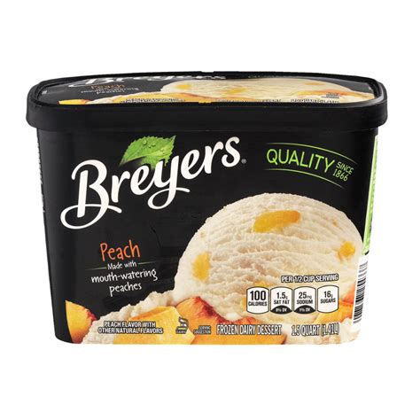 breyers peach ice cream