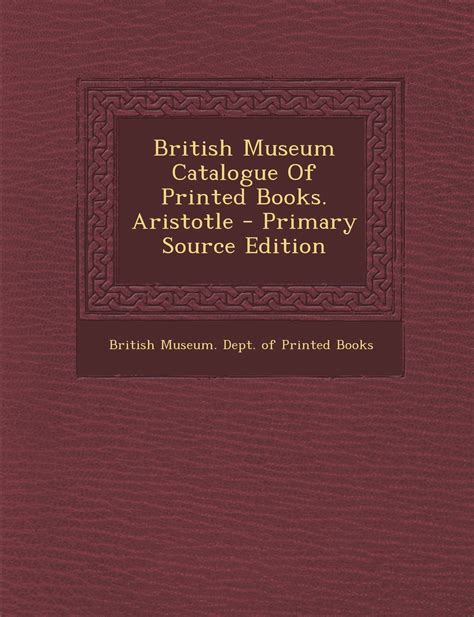 British Museum Catalogue