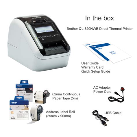 brother printer driver ql-820nwb, Brother ql-820nwb label printer