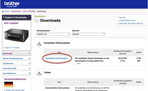 brother treiber und software paket, Brother utilities
