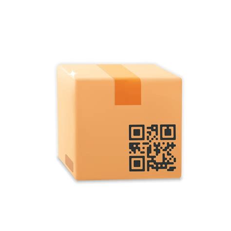 brown qr code box, Brown qr code icon