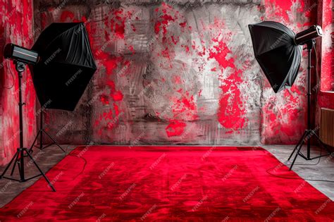 brown red studio background, Premium photo