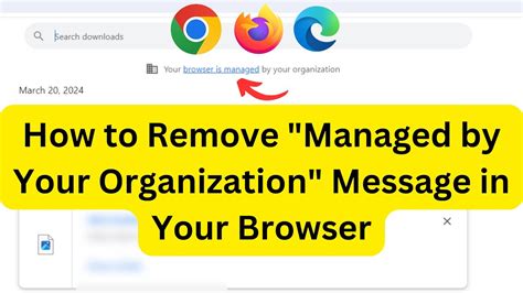 browser managed by organization remove, How to remove your browser is managed by your organization message in